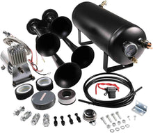 Load image into Gallery viewer, Super Loud 12V Train Horn System with 1.5 Gallon Tank – Perfect for All Vehicles