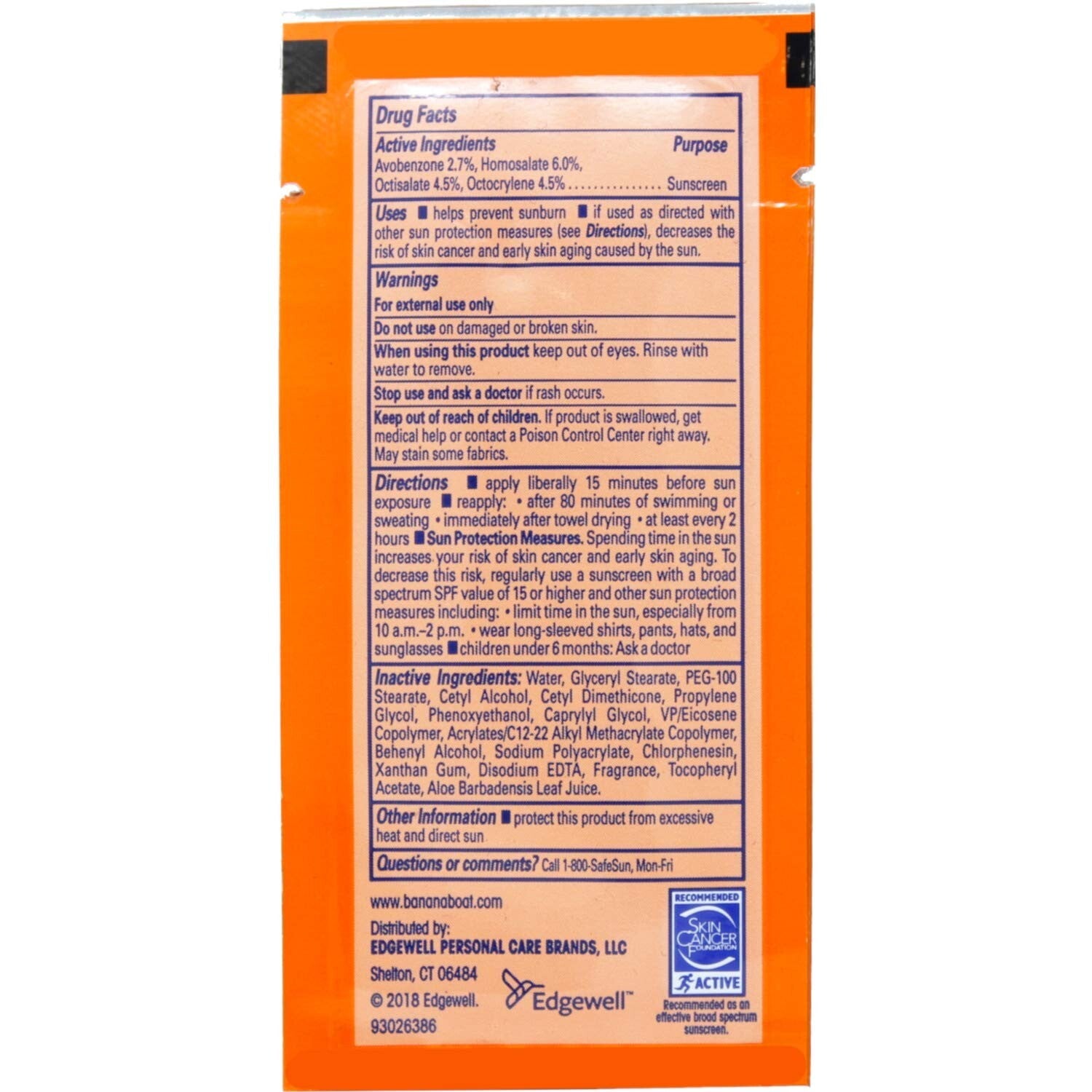 200 Count Pack of Clinically Proven SPF 30 Sport Sunscreen for Active Lifestyles