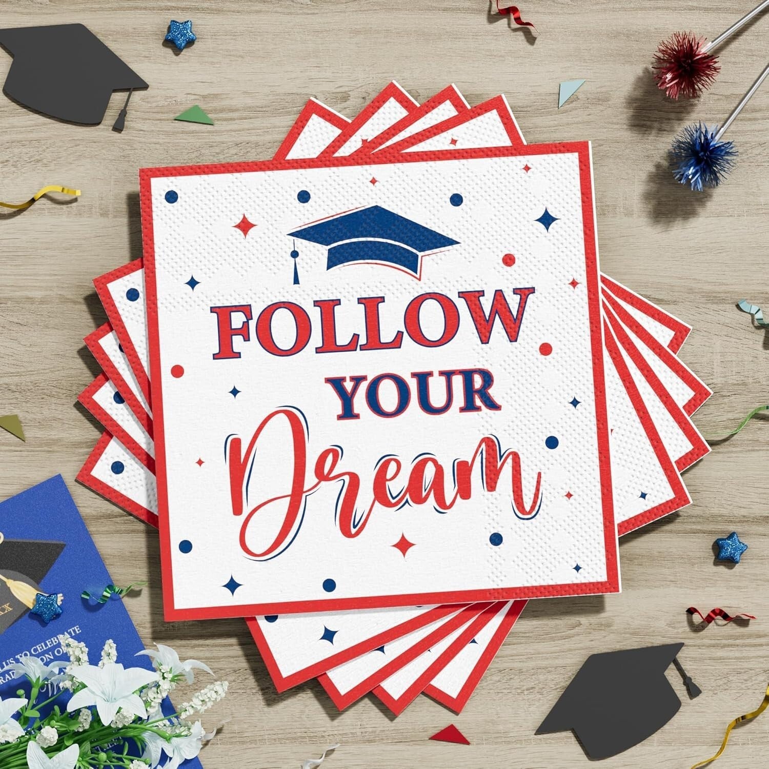 Celebratory 175 PCS Graduation Dinnerware - Easy Cleanup for Class of 2025