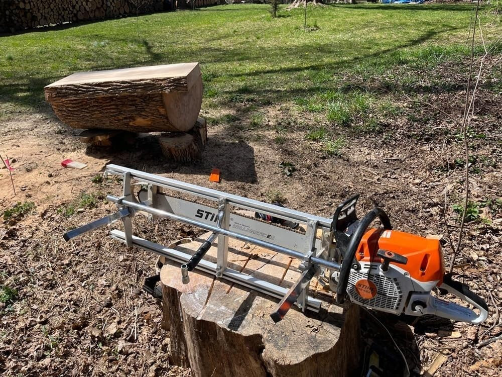 Versatile Chainsaw Mill - Adjustable Heights, 14" to 24" Bar Compatibility