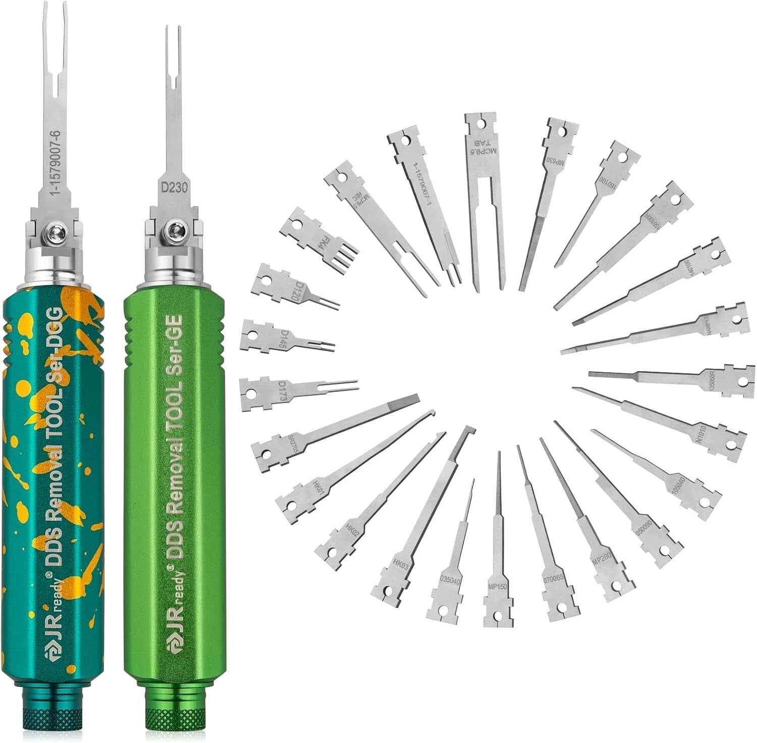 Dual-Head JRDDS Pin Extractor Tool Kit - Perfect for AMP and Molex Connectors