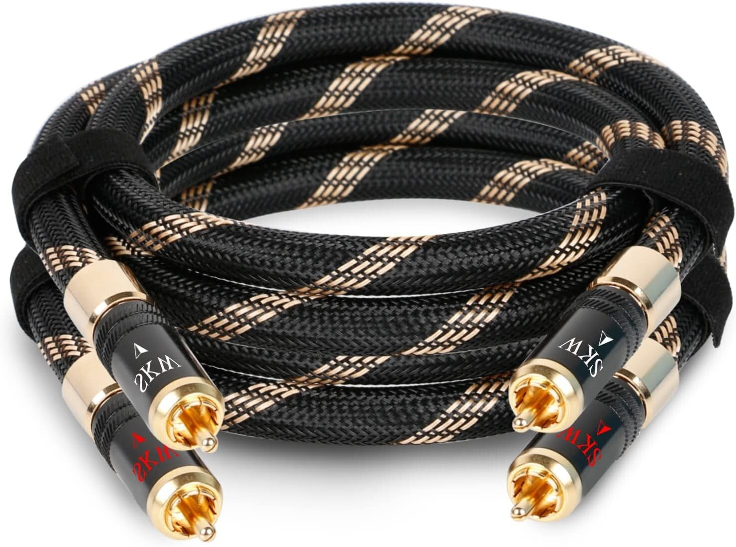 4.9ft HiFi RCA Interconnect Cable - Secure Lock Design with Ultra-Pure Copper