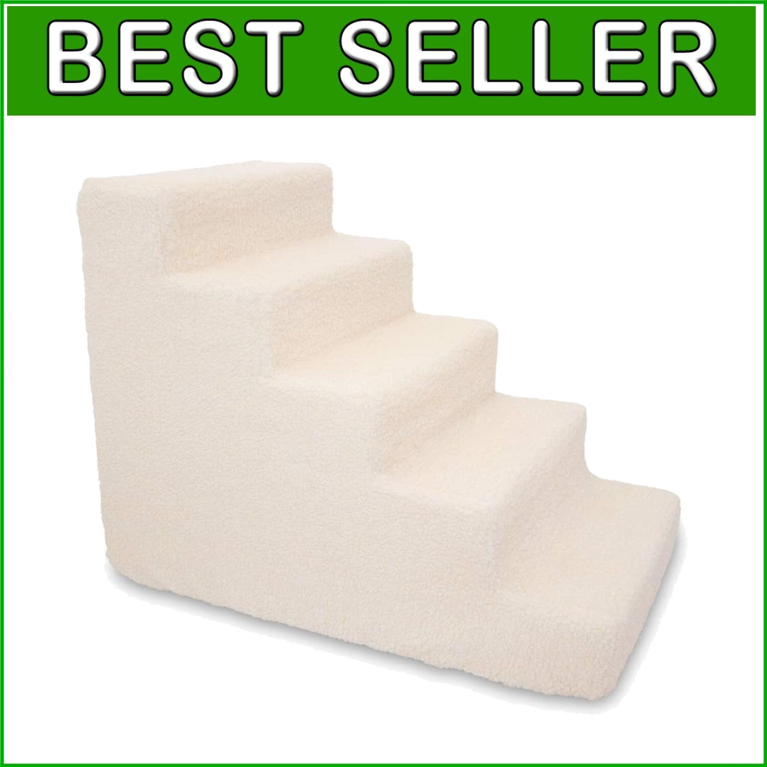 5-Step Foam Dog Stairs - Non-Slip Pet Steps for Easy High Access, 22.5" Height