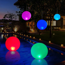 Load image into Gallery viewer, Inflatable Solar Glow Balls - 4 Pack Color Changing Pool Lights for Any Occasion