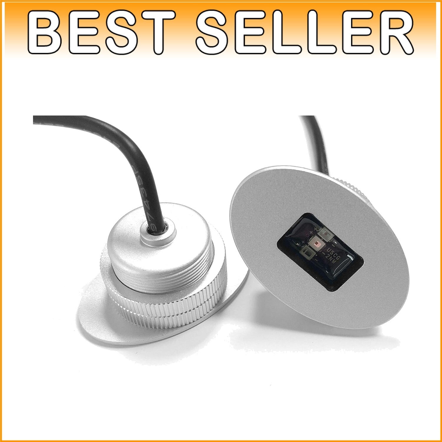 Bright Waterproof LED Navigation Lights Pair - Red & Green for Boating Safety