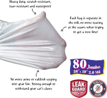 Load image into Gallery viewer, 80 Count Super Thick Drawstring Cat Litter Box Liners, Fresh Scented &amp; Durable