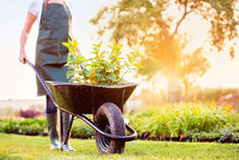 Load image into Gallery viewer, Reliable Airless Wheelbarrow Tire - 4.80/4.00-8 with Ribbed Tread 3/4" Bearings