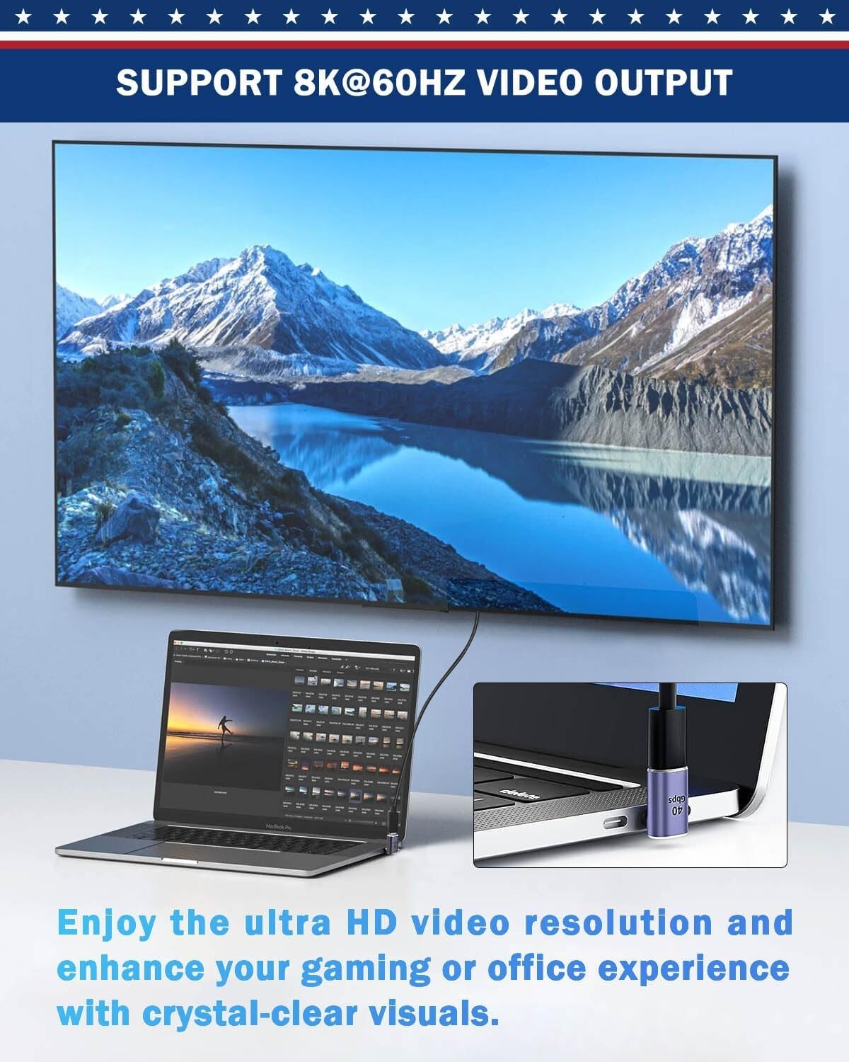 Durable 90-Degree USB-C Adapter with 100W Power Delivery - Multi-Use Connector