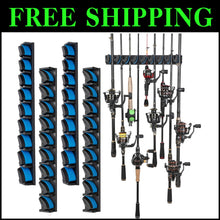 Load image into Gallery viewer, Wall-Mounted Fishing Rod Holder Set - Innovative Design to Store Combos Safely
