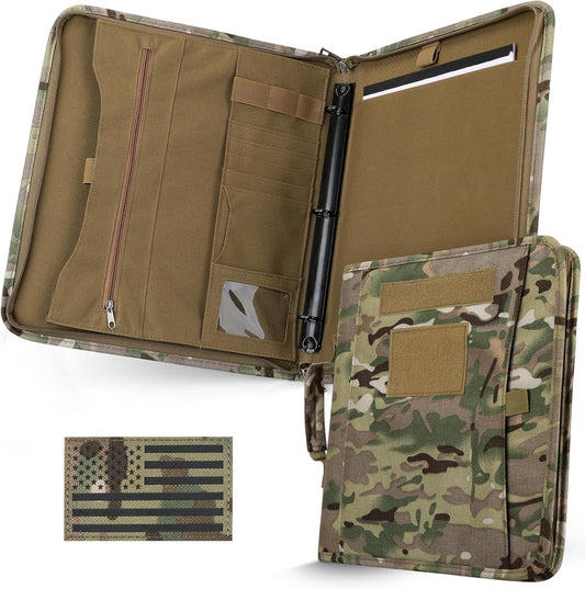 Versatile Tactical Notebook with Zipper Closure - Ideal for Outdoor Adventures