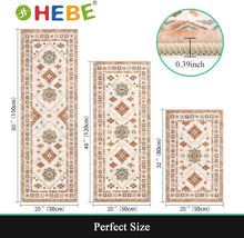 Load image into Gallery viewer, Durable &amp; Washable 3-Piece Kitchen Rug Set with Runner - Elegant Floral Design