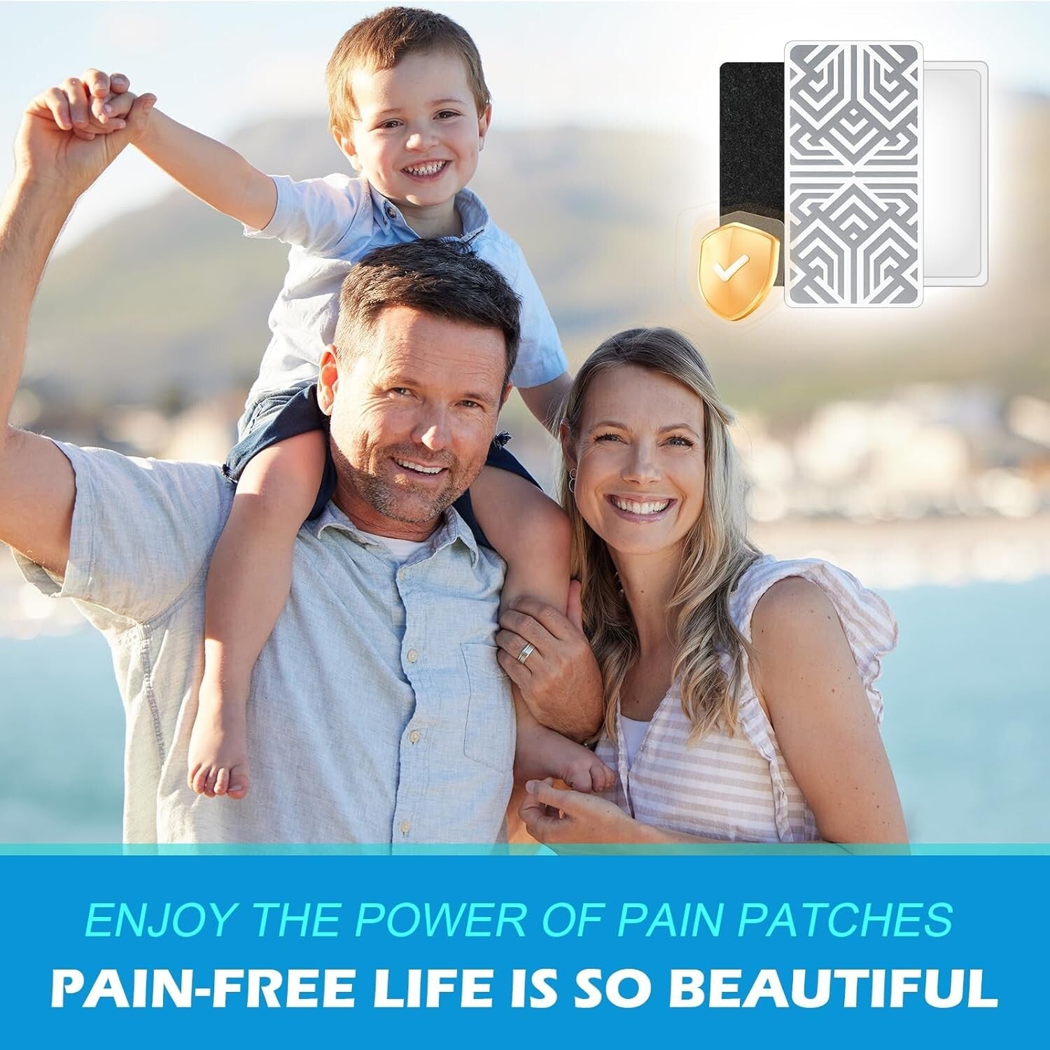 Reusable Pain Relief Patches - Fast-Acting, Drug-Free Solution for Sore Muscles