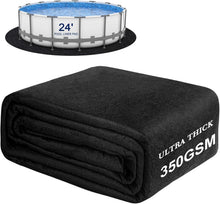 Load image into Gallery viewer, Double-Density Pool Liner Protection Mat – 24 Ft Round for Above Ground‍