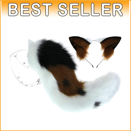 Lightweight Adjustable Animal Tail and Ears - Ideal for Festivals and Parties
