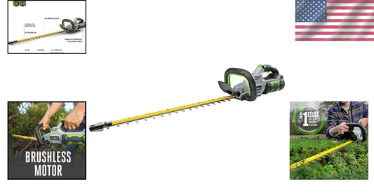 Efficient Lightweight 24" Hedge Trimmer with Brushless Motor & Battery Included