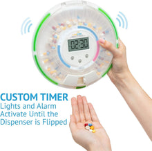 Load image into Gallery viewer, Automatic 28-Day Pill Dispenser with LCD Display &amp; Sound Alerts for Caregivers