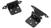 Load image into Gallery viewer, Premium 1/2" Overlay Cabinet Hinges - 60 Heavy-Duty Self-Closing Matte Black Set
