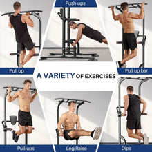 Load image into Gallery viewer, Durable Power Tower Fitness Equipment - Adjustable Height, Non-Slip Grip