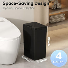 Load image into Gallery viewer, Sleek 4-Gallon Touchless Trash Can Set, Waterproof &amp; Slim Design for Any Room