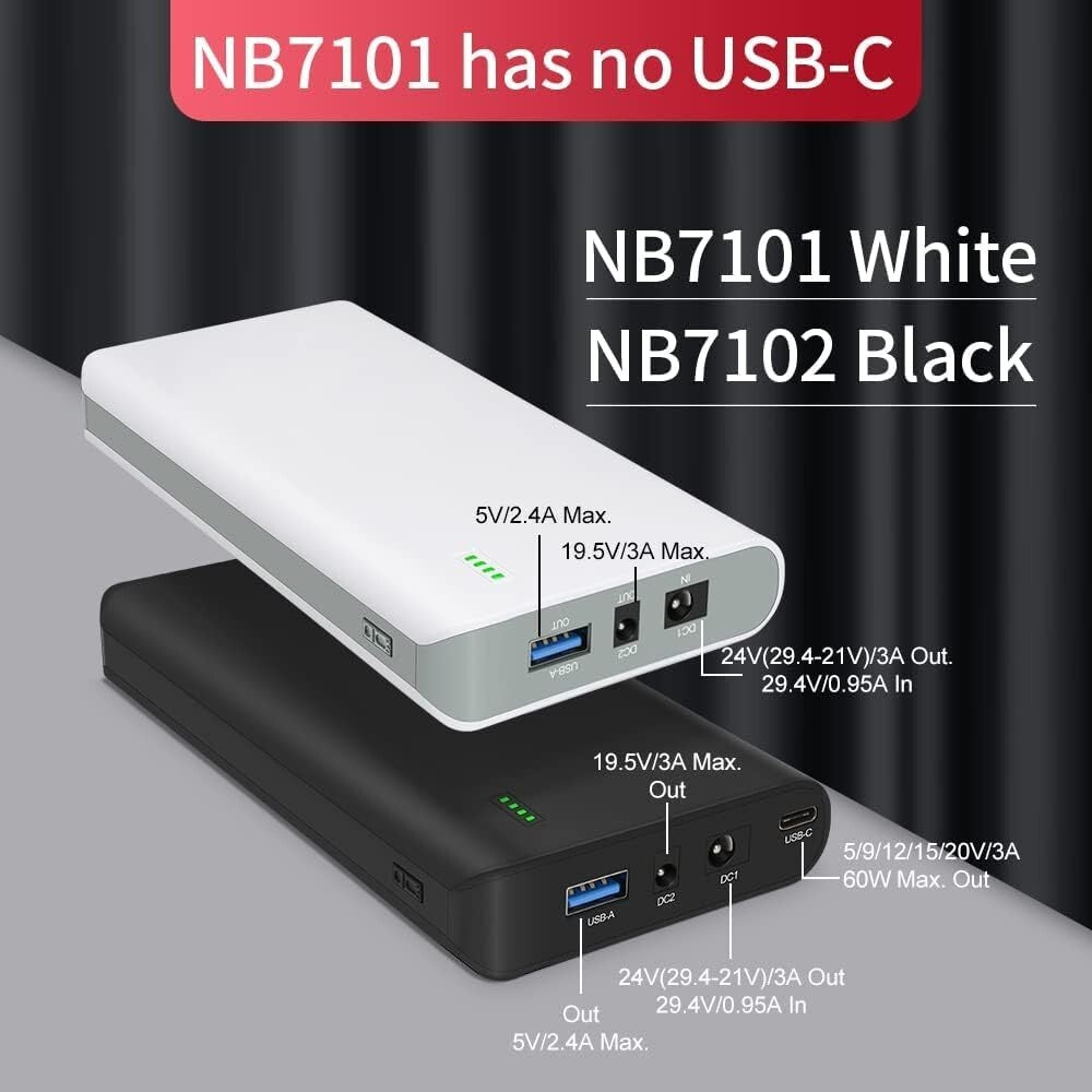 Lightweight 17500mAh Lithium-Ion Battery Pack with LED Indicator - Travel Ready