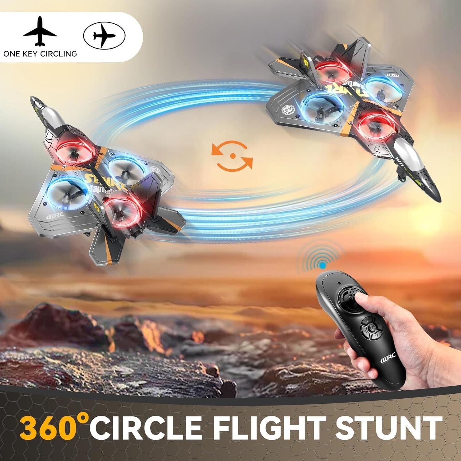 Durable V17 Remote Control Airplane - Aerial Stunts & Easy Controls for All Ages