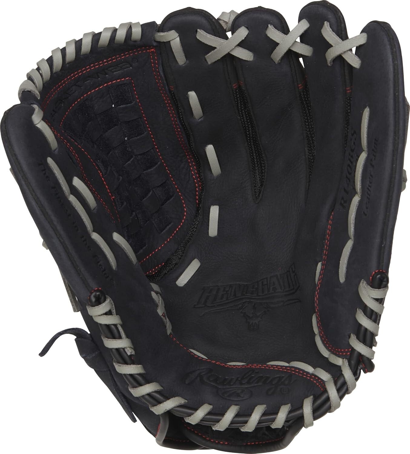 Durable Renegade 14" Softball/Outfield Glove - Leather with Cushioned Padding