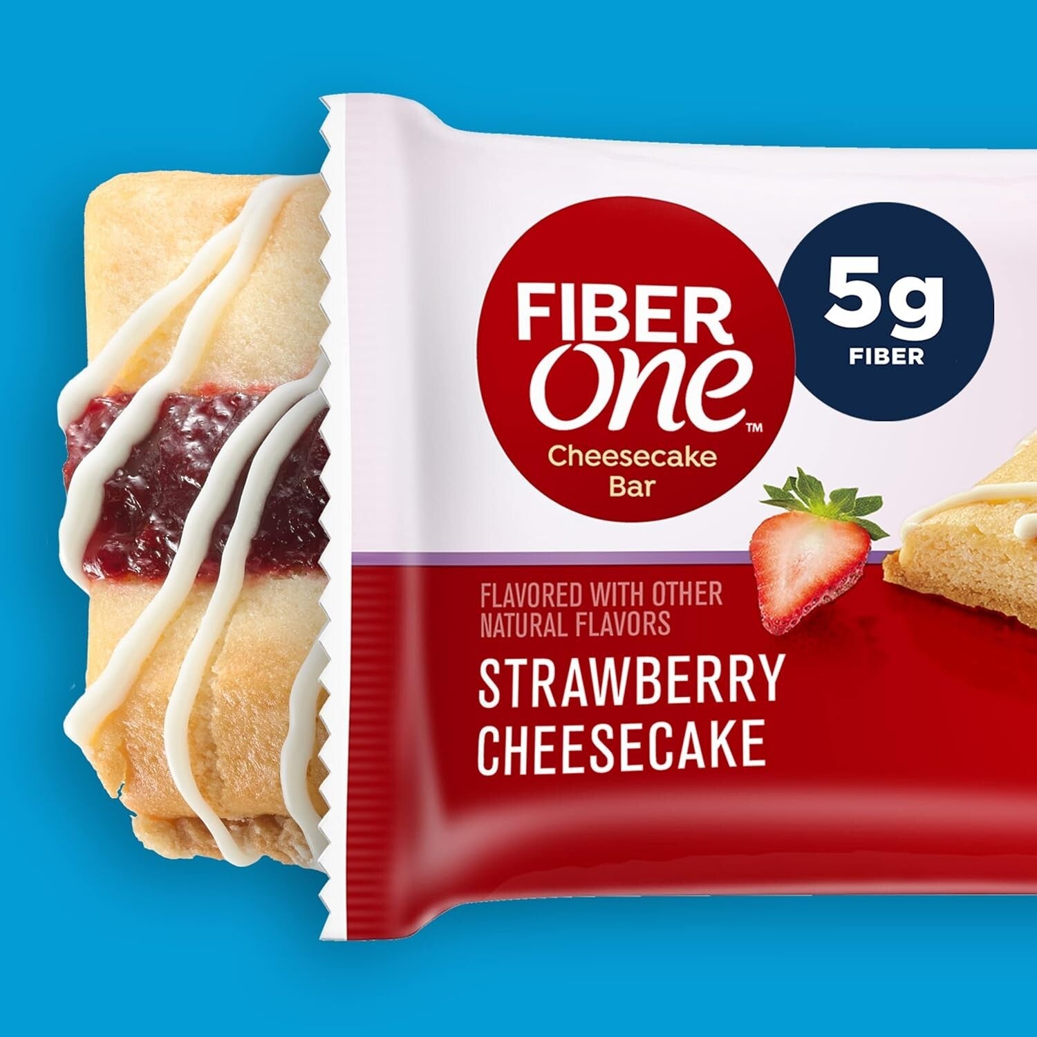 6.75 oz Strawberry Cheesecake Snack Bars - Guilt-Free Delicious Treats, 5 ct