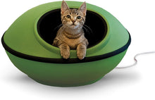 Load image into Gallery viewer, Spacious 22-Inch Heated Cat Bed with Waterproof Heater and Safety Certification
