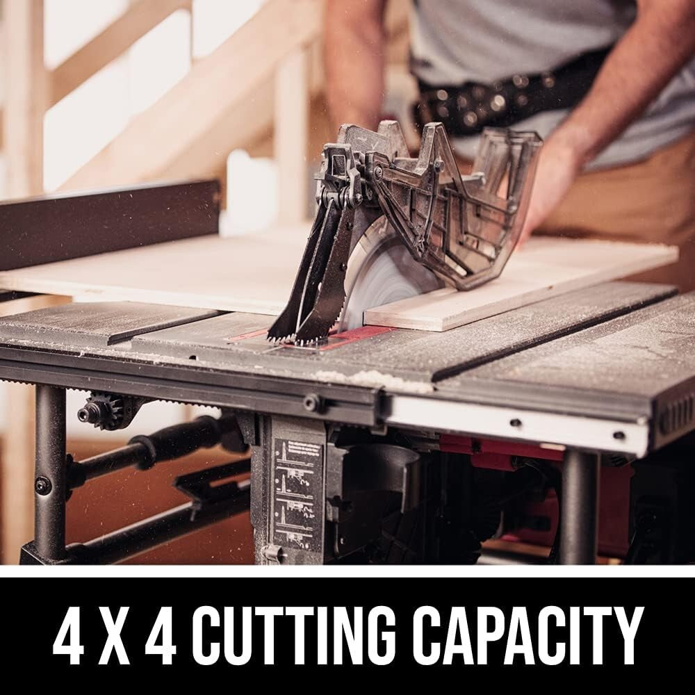 10-Inch Jobsite Table Saw with Folding Stand - Perfect for Woodworking Projects