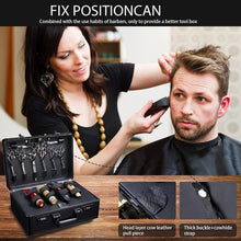 Load image into Gallery viewer, Portable Professional Barber Case - Double Layer Organizer for Tools &amp; Clippers