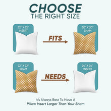 Load image into Gallery viewer, Premium Down Alternative 20x20 Pillow Inserts - Supportive, Washable &amp; Stylish