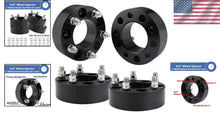 Load image into Gallery viewer, CNC Machined Black 2 Inch Wheel Spacers with Forged 6061-T6 Aluminum - Set of 4