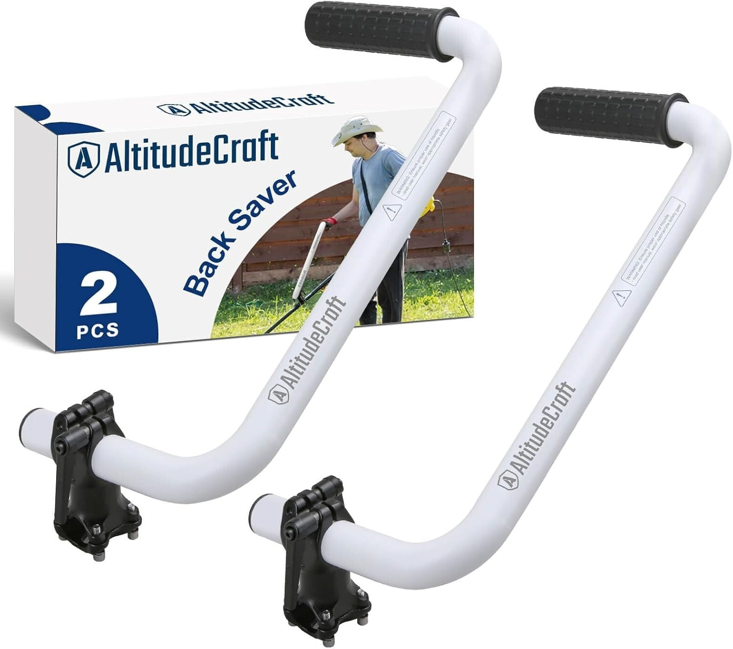 Lightweight Aluminum Trimmer Handle Extensions - Save Your Back & Effort