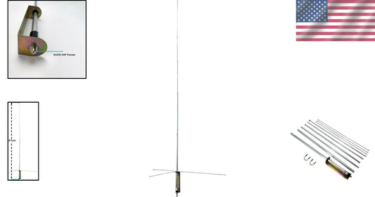 Enhance Your CB Radio with 18ft Outdoor Antenna - Low VSWR & Reliable Coverage
