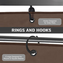 Load image into Gallery viewer, Universal Fit Gazebo Curtains 10' x 12' - Brown &amp; Coffee with Easy Zipper Access
