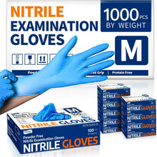 Load image into Gallery viewer, 1000 Pack of Blue Nitrile Disposable Gloves - Tactile Sensitivity and Protection