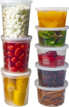 Load image into Gallery viewer, 60 Sets BPA-Free Leakproof Deli Containers - Clear, Microwave &amp; Freezer Safe