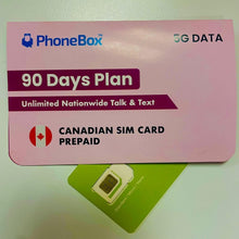 Load image into Gallery viewer, 100GB Canada SIM - Preloaded for 90 Days, 1,000 International Calls &amp; No Fees!