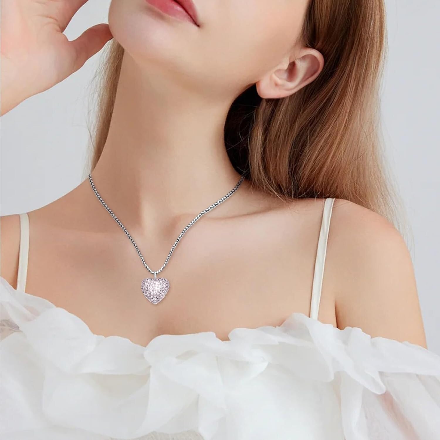 Elegant 925 Silver Heart Pendant with Ashes Storage – Thoughtful Gift for Women