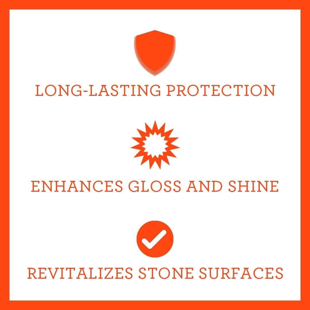 Advanced Stain-Proof Granite Sealer & Polish - 128 fl oz for Durable Stone Care