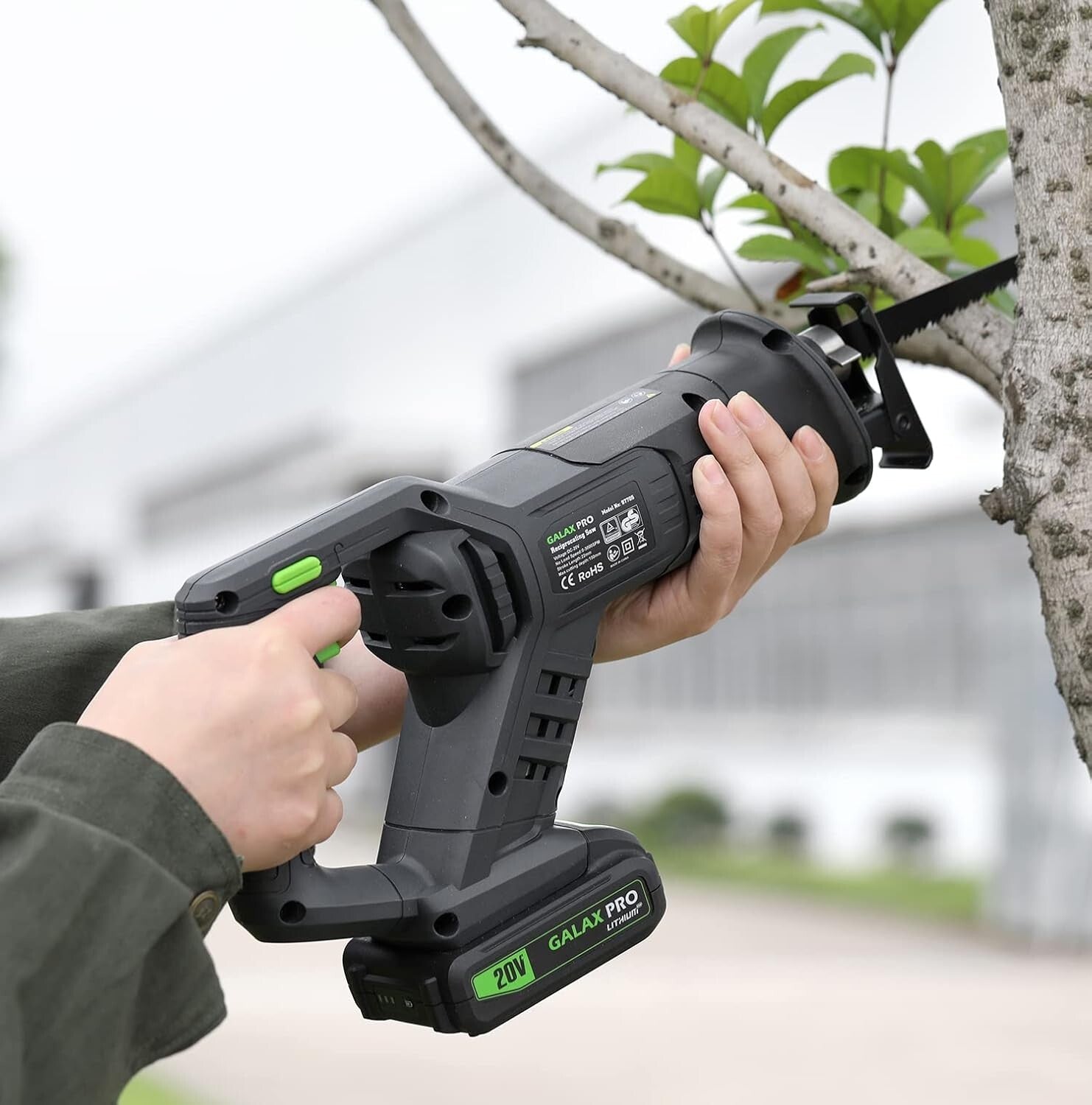 Cordless Circular & Reciprocating Saw Kit with Battery, Charger, 7 Blades & Bag