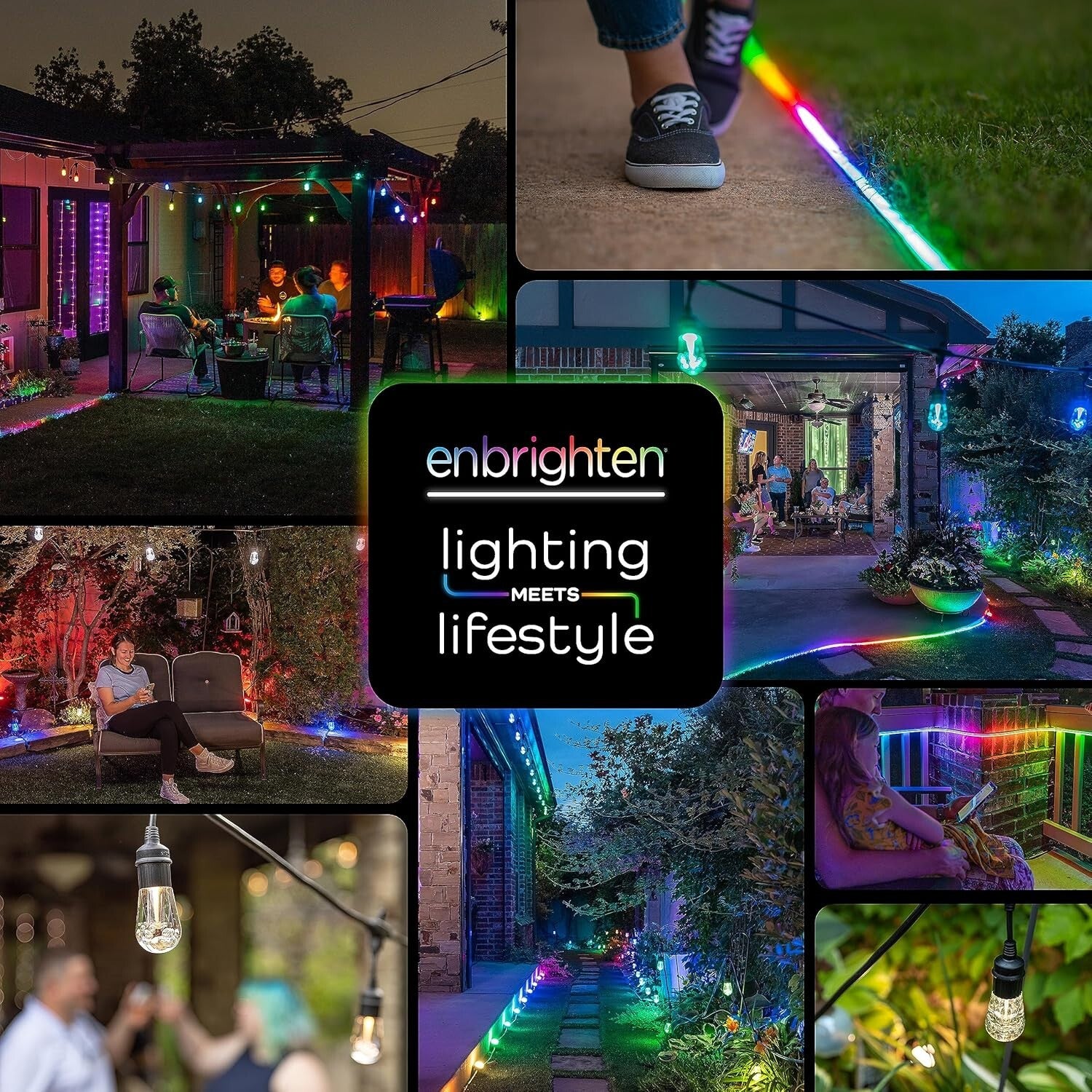 Elegant 24ft Outdoor String Lights with Remote Control & Weatherproof Design