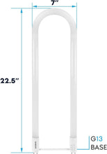 Load image into Gallery viewer, Energy-Efficient T8 U-Bend LED Tube Light, 2-Pack - 3500K/4000K/5000K, G13 Base