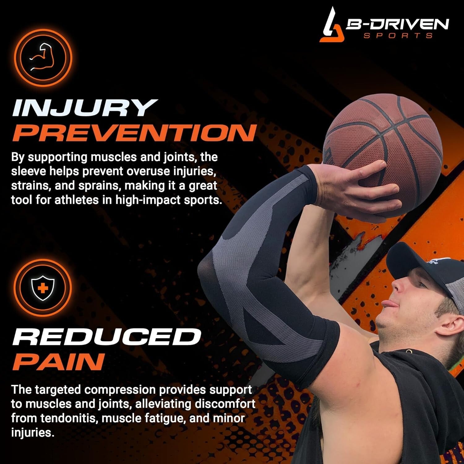 Durable & Breathable Graduated Compression Arm Sleeves for Enhanced Performance