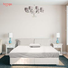 Load image into Gallery viewer, Organic Grounding Fitted Sheet King Size - 94% Cotton &amp; Silver for Restful Sleep