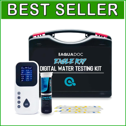 All-in-One Digital Water Analyzer for Pools & Spas – Tests 7 Key Parameters
