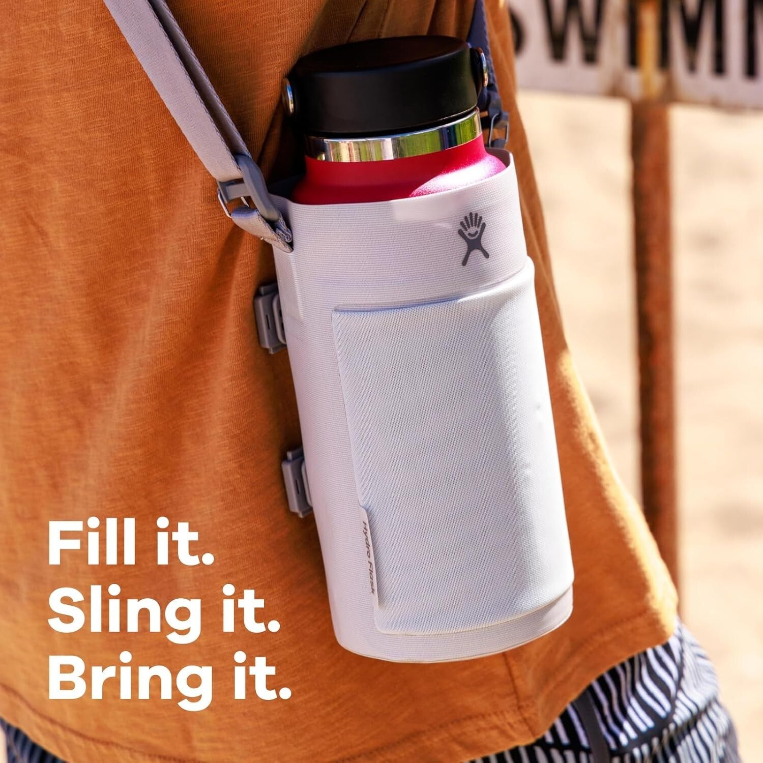 Stylish Water Bottle Sling with Quick Storage Pocket - Ideal for Every Adventure