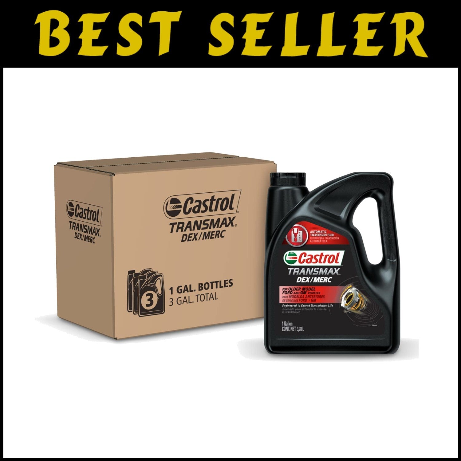 Advanced DEXRON-III H & MERCON ATF, 1 Gallon, Pack of 3 for Optimal Performance