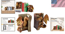 Load image into Gallery viewer, Gothic Dragon Bookends - Ideal Gift for Fantasy Aficionados and Collectors