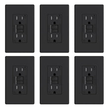 Load image into Gallery viewer, 6-Pack 15 Amp Self-Test GFCI Outlets - UL Listed with Child Safety Features